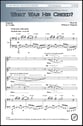 What Was His Creed? SATB choral sheet music cover